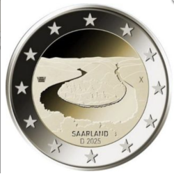 2 euro commémorative Allemagne 2025 Saarland