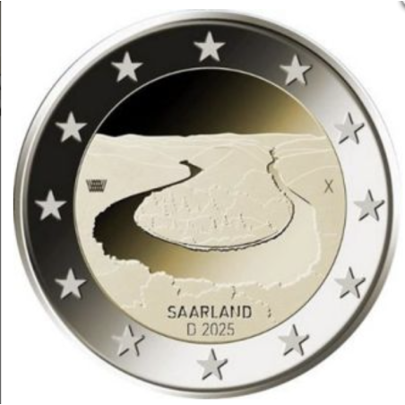 2 euro commémorative Allemagne 2025 Saarland