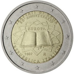 2 euro commémorative Italie 2007 traité de Rome