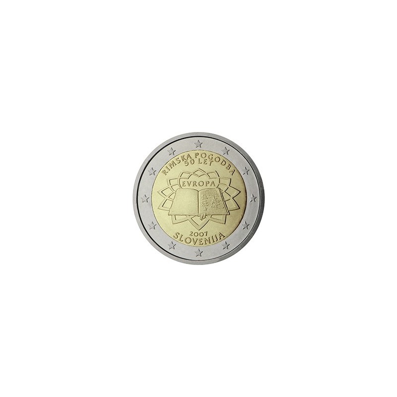2 euro commémorative Slovénie 2007 traité de Rome
