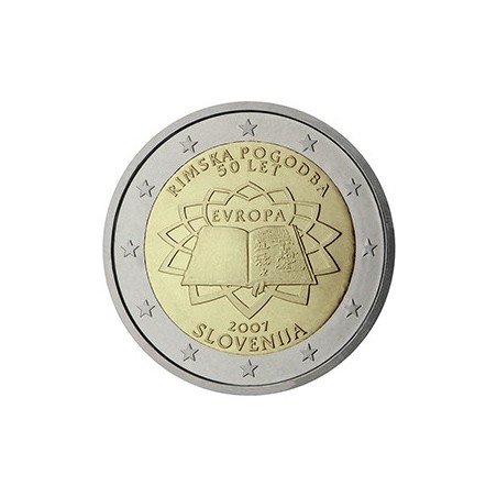 2 euro commémorative Slovénie 2007 traité de Rome