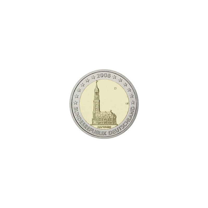 2 euro commémorative Allemagne 2008 État fédéré de Hambourg
