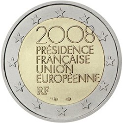 2 euro commémorative France 2008 Conseil de l’Union européenne