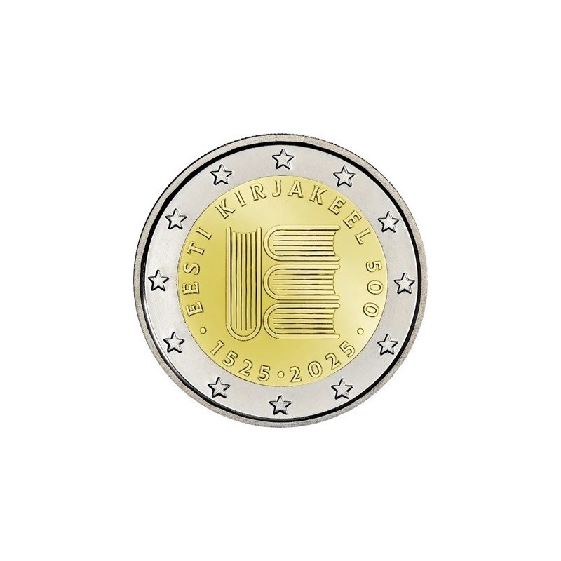2 euro commémorative Estonie 2025 premier texte en langue estonienne 2 euro commémorative Estonie 2025 premier texte en langue estonienne