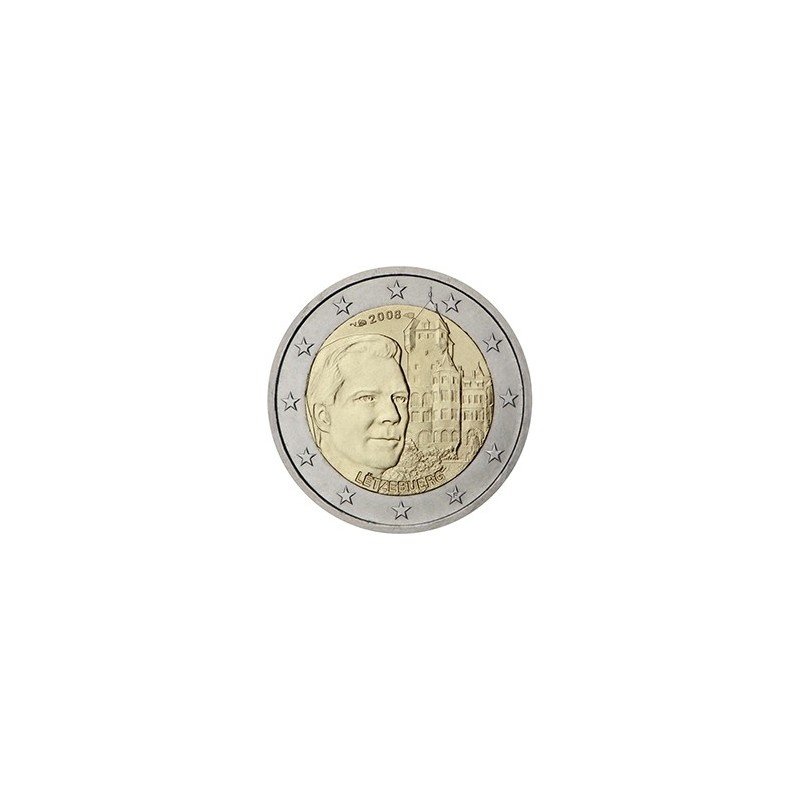 2 euro commémorative Luxembourg 2008 Grand-Duc Henri et château de Berg