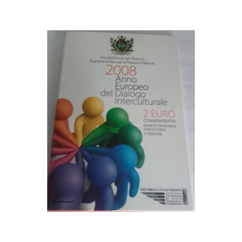 2 euro commémorative Saint-Marin 2008 Dialogue interculturel