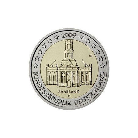 2 euro commémorative Allemagne 2009 État fédéré de la Sarre