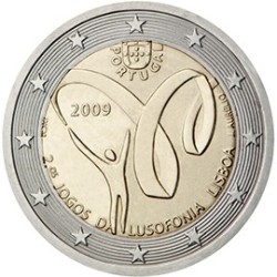 2 euro commémorative Portugal 2009 Jeux de la Lusophonie