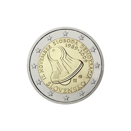 2 euro commémorative Slovaquie 2009 liberté et démocratie