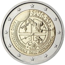 2 euro commémorative Vatican 2009 Astronomie