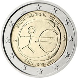 2 euro commémorative Belgique 2009 UEM