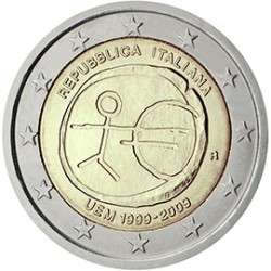 2 euro commémorative Italie 2009 UEM