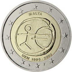 2 euro commémorative Malte 2009 UEM