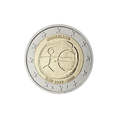 2 euro commémorative Pays-Bas 2009 UEM