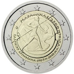 2 euro commémorative Grèce 2010 bataille de marathon