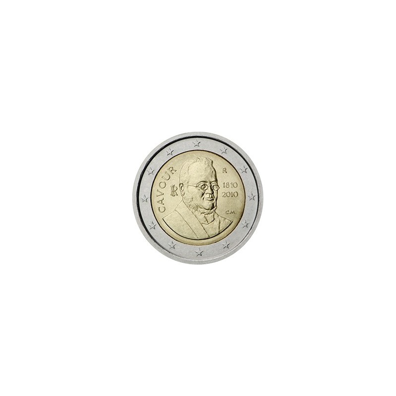 2 euro commémorative Italie 2010 comte de Cavour