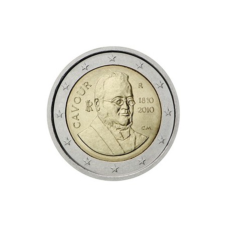 2 euro commémorative Italie 2010 comte de Cavour