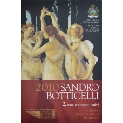 2 euro commémorative Saint-Marin 2010 sandro botticelli