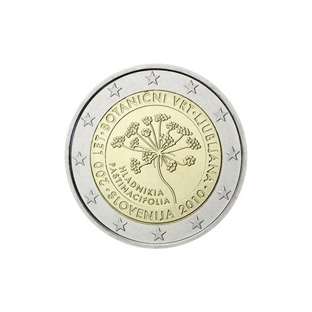 2 euro commémorative Slovénie 2010 jardin botanique de ljubljana
