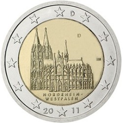 2 euro commémorative Allemagne 2011 Cathédrale de Cologne