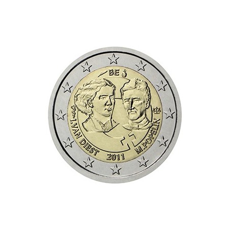 2 euro commémorative Belgique 2011 journée de la femme