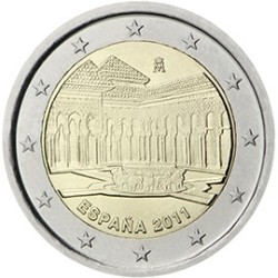2 euro commémorative Espagne 2011 la Cour des Lions, Grenade