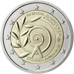 2 euro commémorative Grèce 2011 jeux olympiques spéciaux d'Athènes