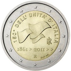 2 euro commémorative Italie 2011 unité de l' Italie