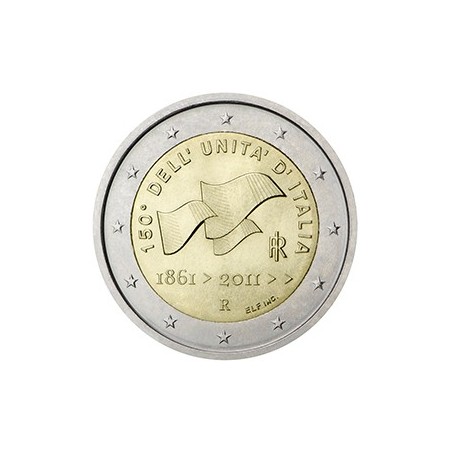 2 euro commémorative Italie 2011 unité de l' Italie