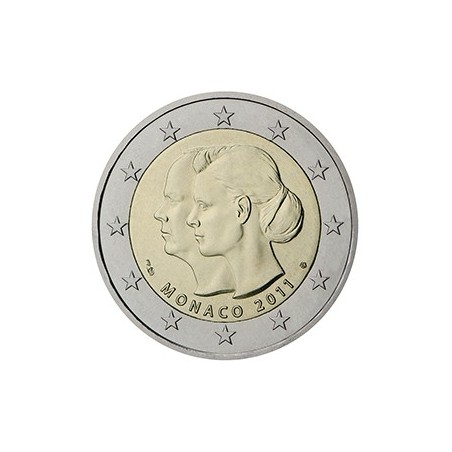 2 euro commémorative Monaco 2011 mariage princier