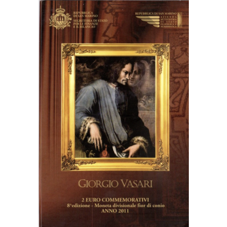 2 euro commémorative Saint-Marin 2011 Giorgio Vasari