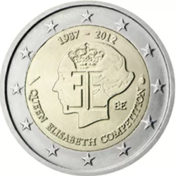 2 euro commémorative Belgique 2012 concours musical reine elisabeth