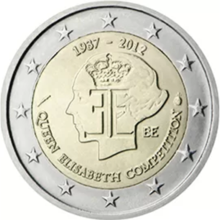 2 euro commémorative Belgique 2012 concours musical reine elisabeth