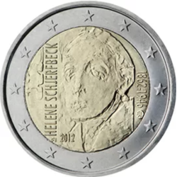 2 euro commémorative Finlande 2012 hélène SCHJERFBECK