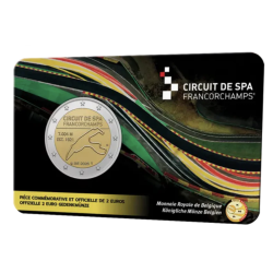 2 euro commémorative Belgique 2025 circuit de Spa-Francorchamps