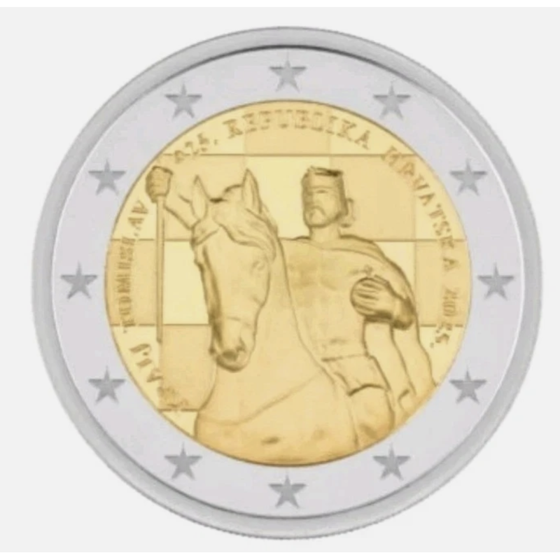 2 euro commémorative Croatie 2025 couronnement du roi Tomislav