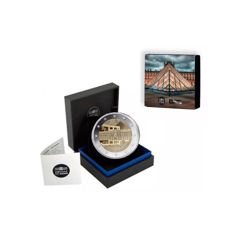 2 euro commémorative France 2025 Musée du Louvre BE