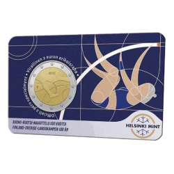 2 euro commémorative Finlande 2025 100 ans des jeux Finnkampen Finlande Suède (version femme)