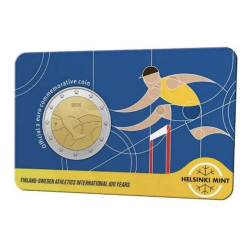 2 euro commémorative Finlande 2025 100 ans des jeux Finnkampen Finlande Suède (version homme)