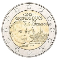 2 euro commémorative Luxembourg 2012 grand-duc Guillaume IV