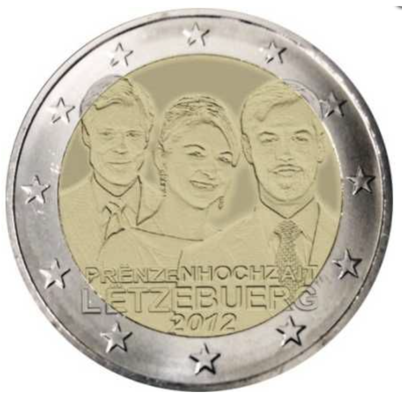 2 euro commémorative Luxembourg 2012 mariage princier 2 euro commémorative Luxembourg 2012 mariage princier