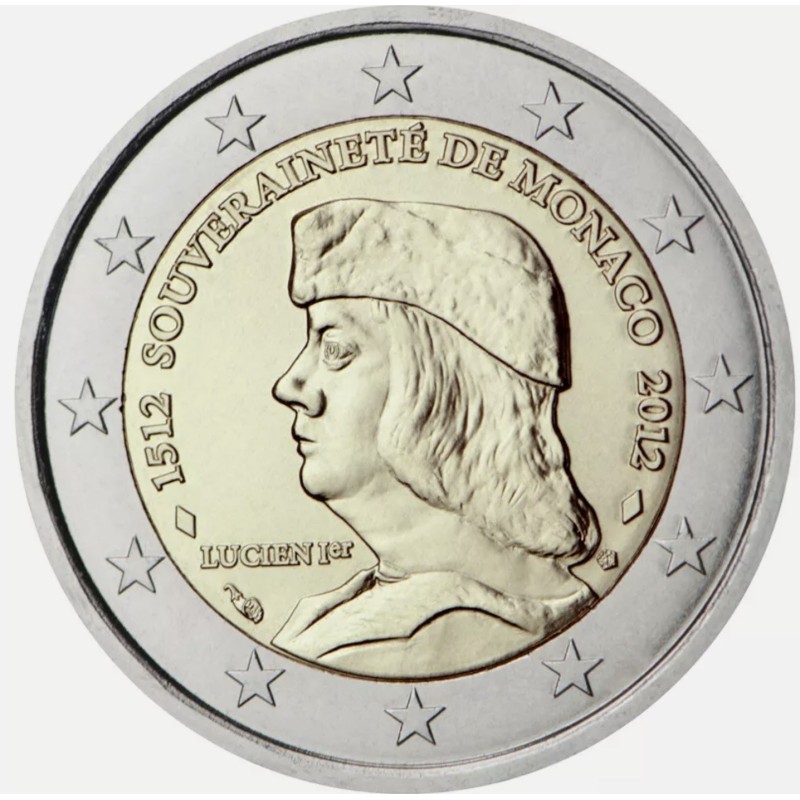 2 euro commémorative Monaco 2012 Lucien 1er 2 euro commémorative Monaco 2012 Lucien 1er