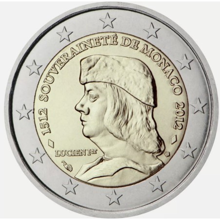 2 euro commémorative Monaco 2012 Lucien 1er