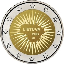 2 euro commémorative Lituanie 2025 défense du pays