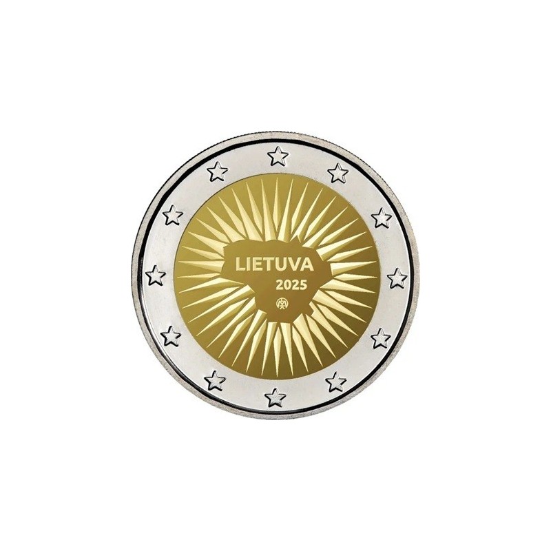2 euro commémorative Lituanie 2025 défense du pays