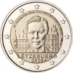 2 euro commémorative Luxembourg 2025 Grand-Duc Henri