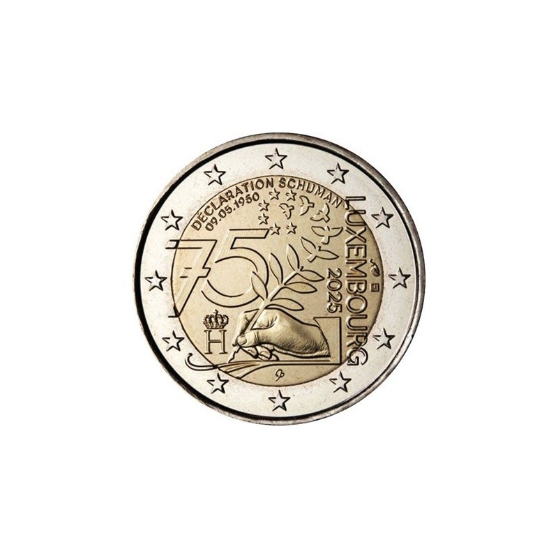 2 euro commémorative Luxembourg 2025 Déclaration Schuman
