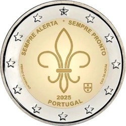 2 euro commémorative portugal 2025 scoutisme mondial