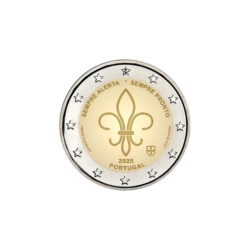 2 euro commémorative portugal 2025 scoutisme mondial
