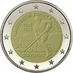 2 euro commémorative Slovaquie 2025 premier tournoi sportif international